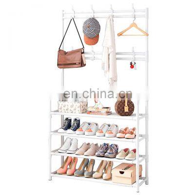 Entryway Coat Rack Hall Tree Storage Shelf Easy Assembly for Storage Shoes Clothes