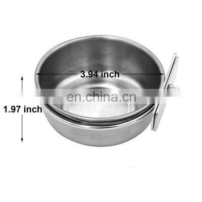 Bird Feeder Dish Parrot Food Bowl Bird Cage Water Bowl With Clamp Holder photo-4