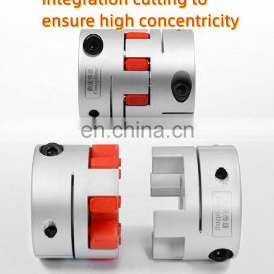 Custom Precision GR38 Steel Flexible Coupling Black Keyway Transmission Anti Vibration Rotex Curved Jaw Coupling for Blender photo-3