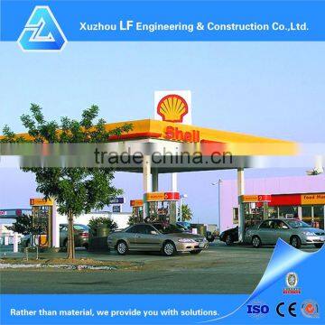 Steel Frame Roof Petrol Station