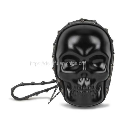 Punk riveted men's and women's retro skull clutch bag Guangzhou factory wholesale