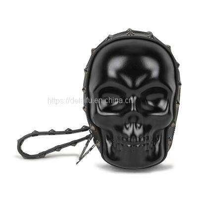 Punk Riveted Men's and Women's Retro Skull Clutch Bag Guangzhou Factory Wholesale
