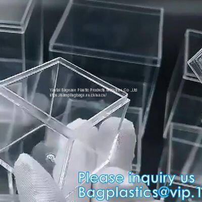 Medical Supplies Display, Clear Acrylic Booster Box With Magnet Elite Trainer Box Acrylic Case for Cards Storage Display photo-5