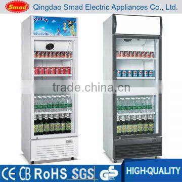 commercial glass door refrigerator showcase