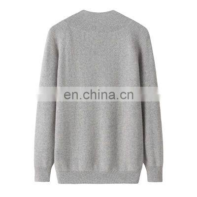 OEM Service From China Factory Comfortable Women's Pure Cashmere V-Neck Pullover Casual Solid Pattern Winter Sweater photo-2