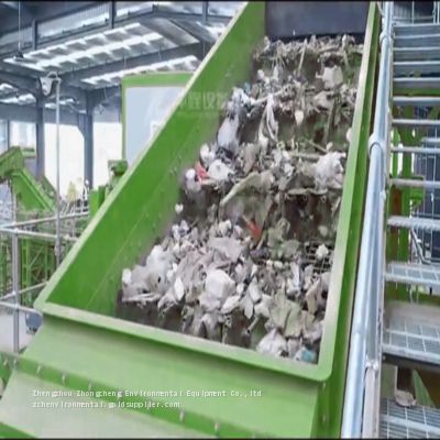 ZhengZhou ZhongCheng Environmental Equipment Waste Screening Machine Automatic MSW sorting line Municipal Solid Waste Sorting Line