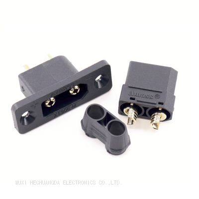 Genuine Amass XT90E-M Black XT90H Connectors Male Female Gold Plated Battery Connectors With Dust Cover photo-3