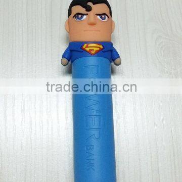 Promotion superman 2600mAh power bank gift wholesale alibaba