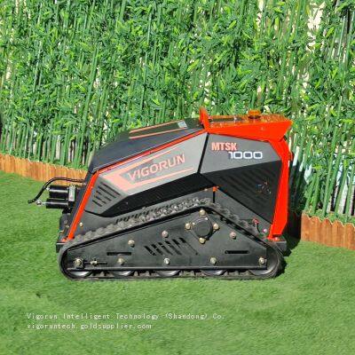 factory direct sales low price buy online remote controlled crawler flail mulcher