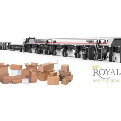 MJF2500-250-5 layer Corrugated Cardboard equipment 3ply/5ply/7ply for carton factory making machines