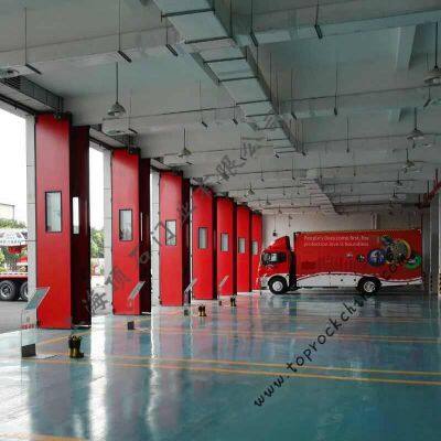 Fire Garage Doors, Folding Doors Specially Designed for Fire Brigades, Electric Folding Doors, Dingshi Door Industry, a Leading Brand in China photo-3