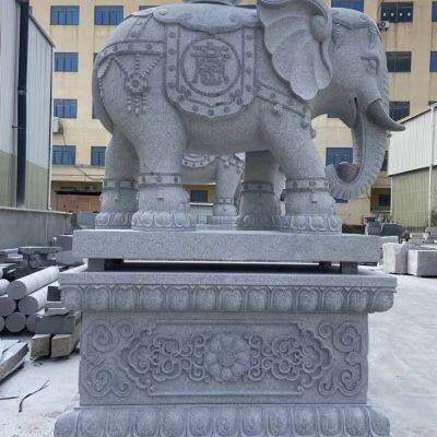 Fujian Granite Stone Elephant Stone Elephant Door Stone Elephant Ornaments Custom Processing photo-4