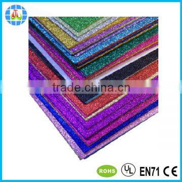 high quality foam glitter sheet a4 with any color