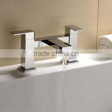 Bathroom Modern Waterfall Square Basin Mixer Bath Filler Hand Held Shower Tap