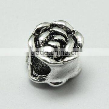 Pdora Jewelry Accessories, Rose Shape DIY Zinc Alloy Hanging and Slider Beads photo-4