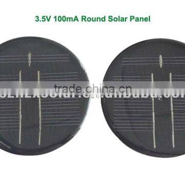 3.5V 100mA Round Solar Panel/Mono Crystalline Silicon