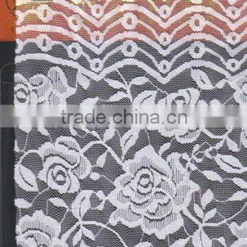 Elastic One Side Scalloped Edge Lace With One Straight Side