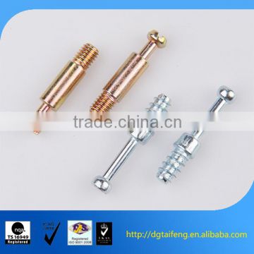 Zinc plated steel furniture connector bolt cam bolt