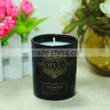 4oz luxury scented candle in black gjass jar with custom logo for famous comestic brand promotion                        
                                                Quality Choice