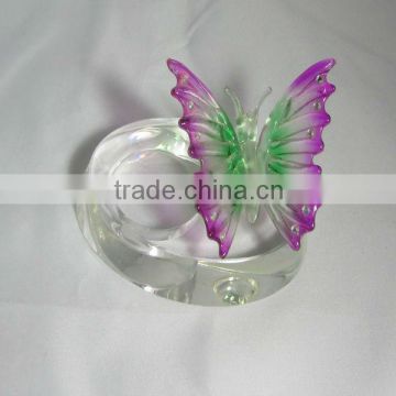 Crystal Butterfly Candle HolderFor Bride And Groom Gift