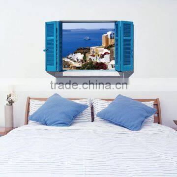 ALFOREVER Italy style window frame wall decals