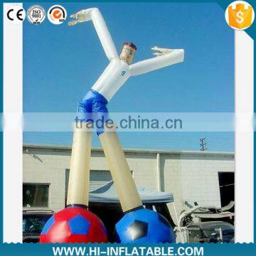 Factory price inflatable football air dancer,air dancer with football,football inflatable sky dancer for advertising to sale