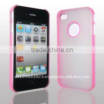 Two colors cell phone case cover for iPhone 4 AT&T w/Screen Protector