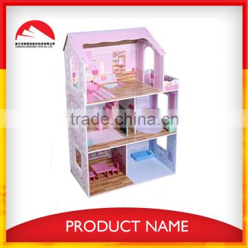 small wooden toy doll house