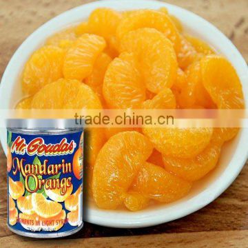 Canned mandarin orange