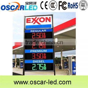 china gas station led price sign with high quality