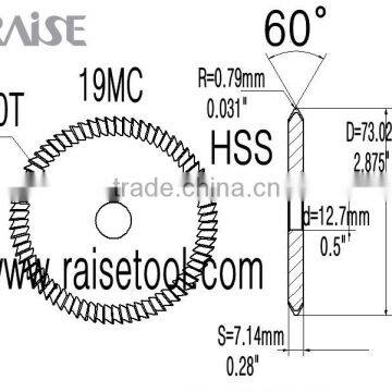 key cutters 19MC! ILCO HSS angle cutters for ILCO key duplicating machine