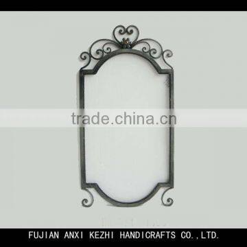 antique silver metal mirror frame