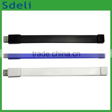 cheap printing custom fashion silicone USB bracelet