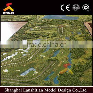 large scale master planning architectural models with nice secnery