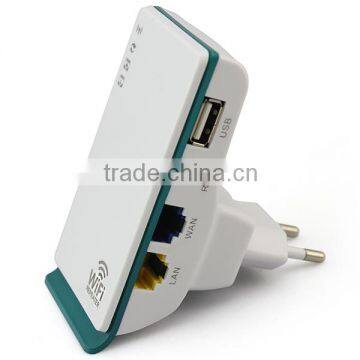 2 RJ45 Ports PPPoE WDS DHCP Wireless-N Wifi Repeater Range Extend