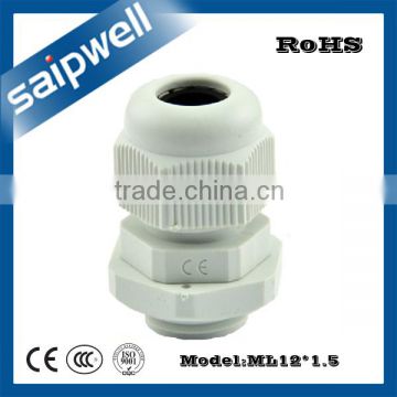 SAIPWELL ML12*1.5 Hot Sale Junction Box Fittings Nylon Waterproof Cable Gland for Wholesale