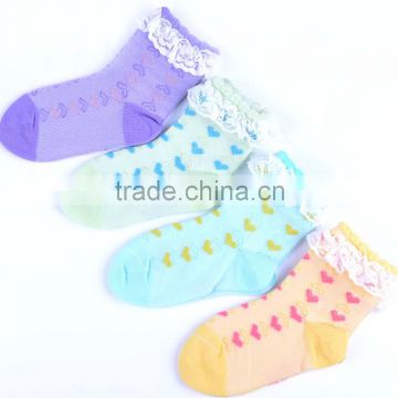 2015 new arrival Boonie Bears lace pure cotton socks for girls