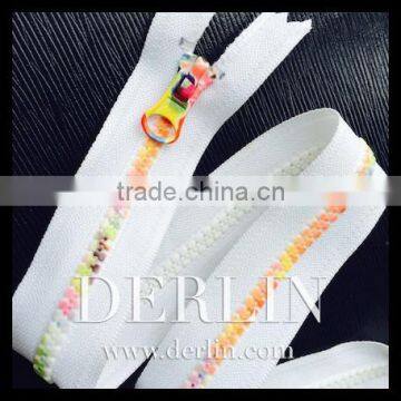 Oxy Painting Colourful Rainbow Fancy Plastic Resin Vislon Delrin Zipper photo-2
