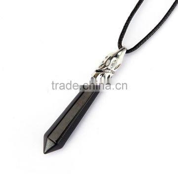 Beautiful 1pcs Black Onyx Silver Jewelry Necklace Pendant