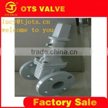 ZV-LY-003ductile iron body SZ45X non-rising stem elasticity seals gate valve dn80 mm