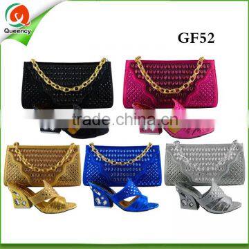 GF52 wholesale italian matching shoes and bag FOR women