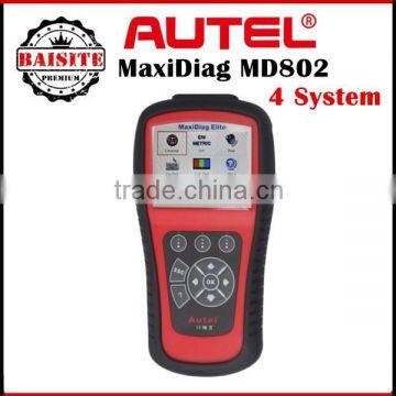 2016 New Arrive Low Price Autel MaxiDiag Elite MD802 Autel MD802 For 4 System (MD701, MD702, MD703, MD704) Autel MD 802 obd2 sca