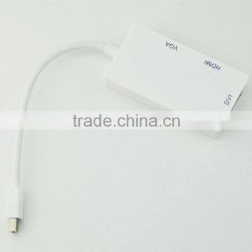 Manufacture Price Mini dp to Hdmi Dvi Vga Adapter Cable for Computer photo-2