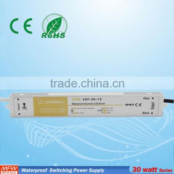 ac to dc power supply 30w 12v waterproof led driver for led lighting