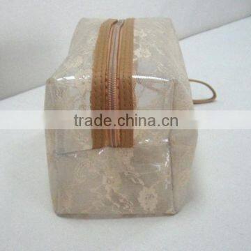 Popular Beauty Transparent With Mesh Cosmetic Bag photo-3