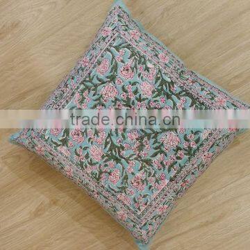 Cotton Block Print Cushion Covers