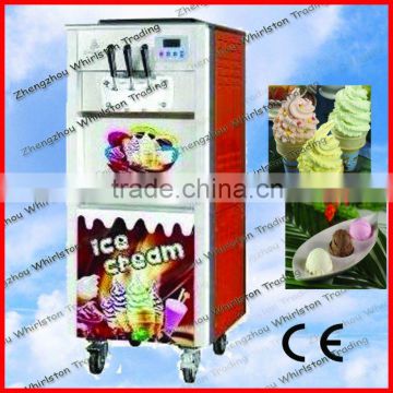 CE Approved three colour soft serve ice cream machine