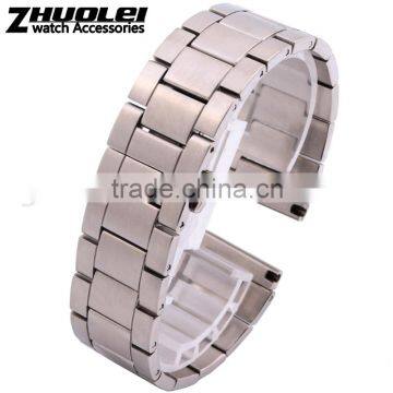 24mm high quality imported stainless steel watch bracelet for men's and women's with fashionable buckle Wholesale 3PCS