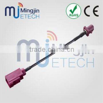 FAKRA female D to FAKRA male D jumper RG174 RF cable