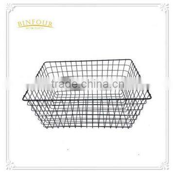 Customized cheap metal wicker laundry basket, clothing storage basket
